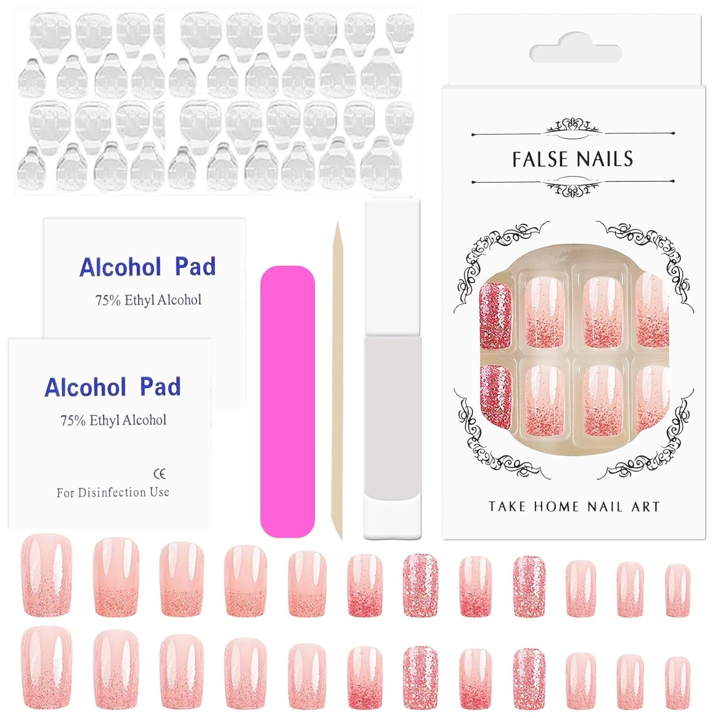 12 Stück French Tip Samolepka na nehty Selbstklebend Bunte Francouzské nehty Schablone Nagelaufkleber Samolepky na nehty Nageldesign DIY Nägel Zubehör(12 barev)