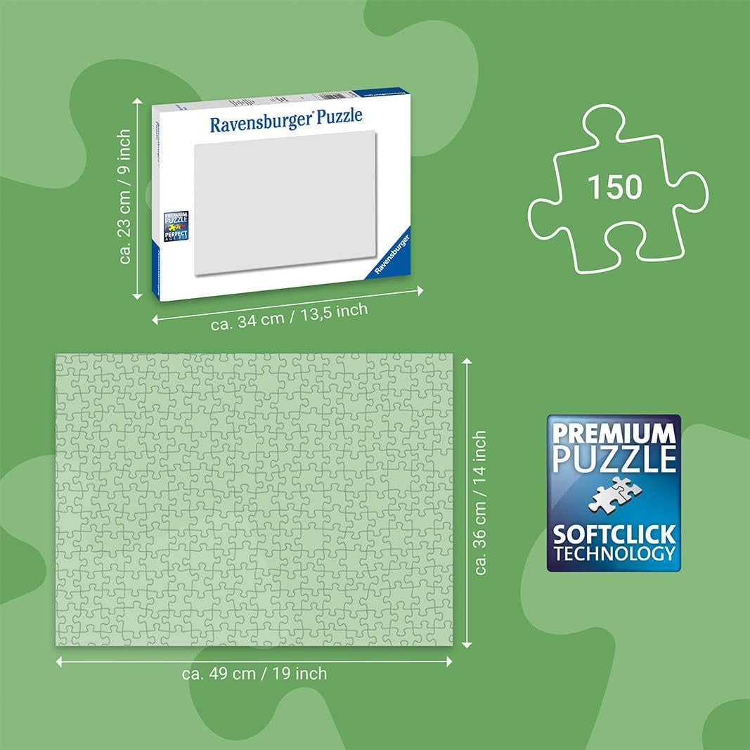 Dětské puzzle Ravensburger 13411 - Mořská stvoření na korálovém útesu - Proč? Proč? Proč? Puzzle 150 dílků XXL + vědomostní plakát, pro děti od 7 let Puzzle Naty Shop
