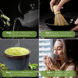 Uniqo Matcha čajový prášek 200 g ve znovuplnitelném ekologickém balení