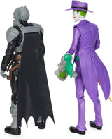 DC Batman Adventures Sada akční figurky Batman vs the Joker, 30 cm – 2 plně pohyblivé figurky s 12 ozubenými koly pro vzrušující hraní rolí, hračka pro 4+ děti Akční figurky Naty Shop
