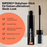 IMPERIO Hair Finishing Stick for Baby Hair - Prémiová řasenka pro dětské vlásky pro zkrocení jemných a polámaných vlasů - 12 ml Transparentní barva na vlasy Naty Shop