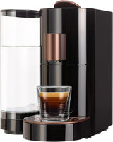 K-FEE TWINS II kapslový espresso kávovar na kávu, čaj a kakao | Espresso kávovar na velké šálky | Rychlý ohřev | Nádrž na vodu 2,3 ​​l | 19 barů | Černo-měděná