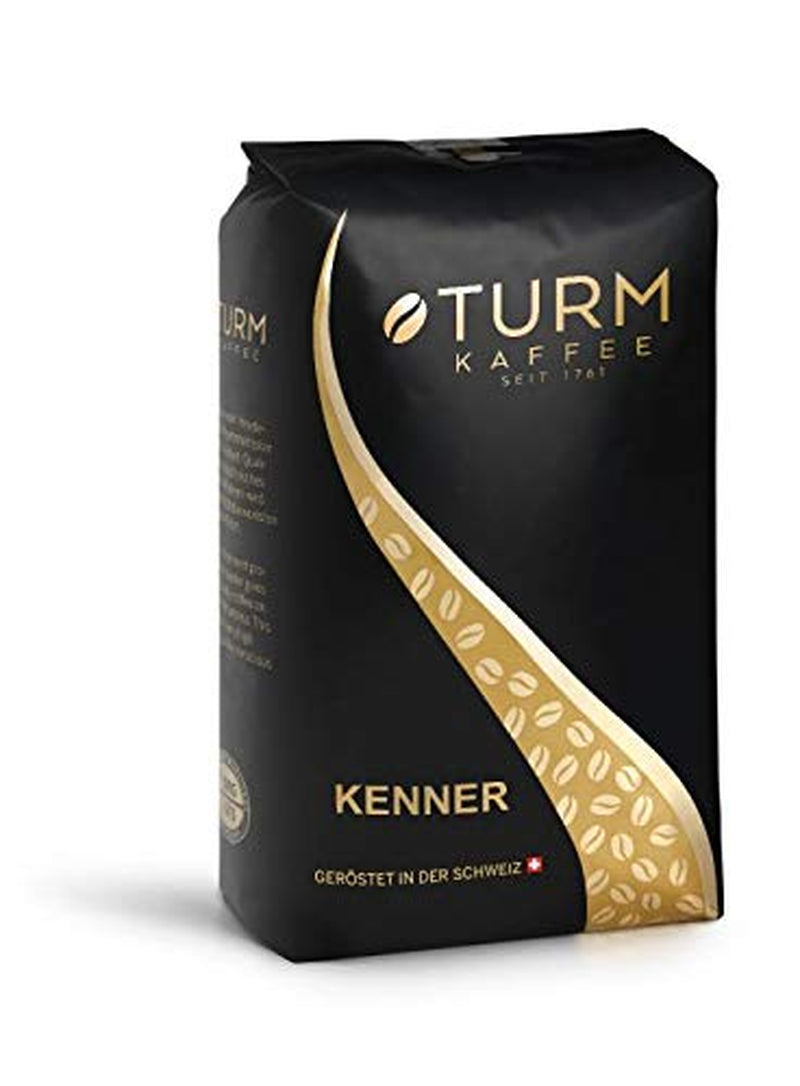 Kenner 1000g | Prémiová švýcarská kávová zrna pro plně automatické kávovary | Aromatická káva Schümli s tóny vlašského ořechu a karamelu | Vyvážená směs Arabica-Robusta | Smažené ve Švýcarsku