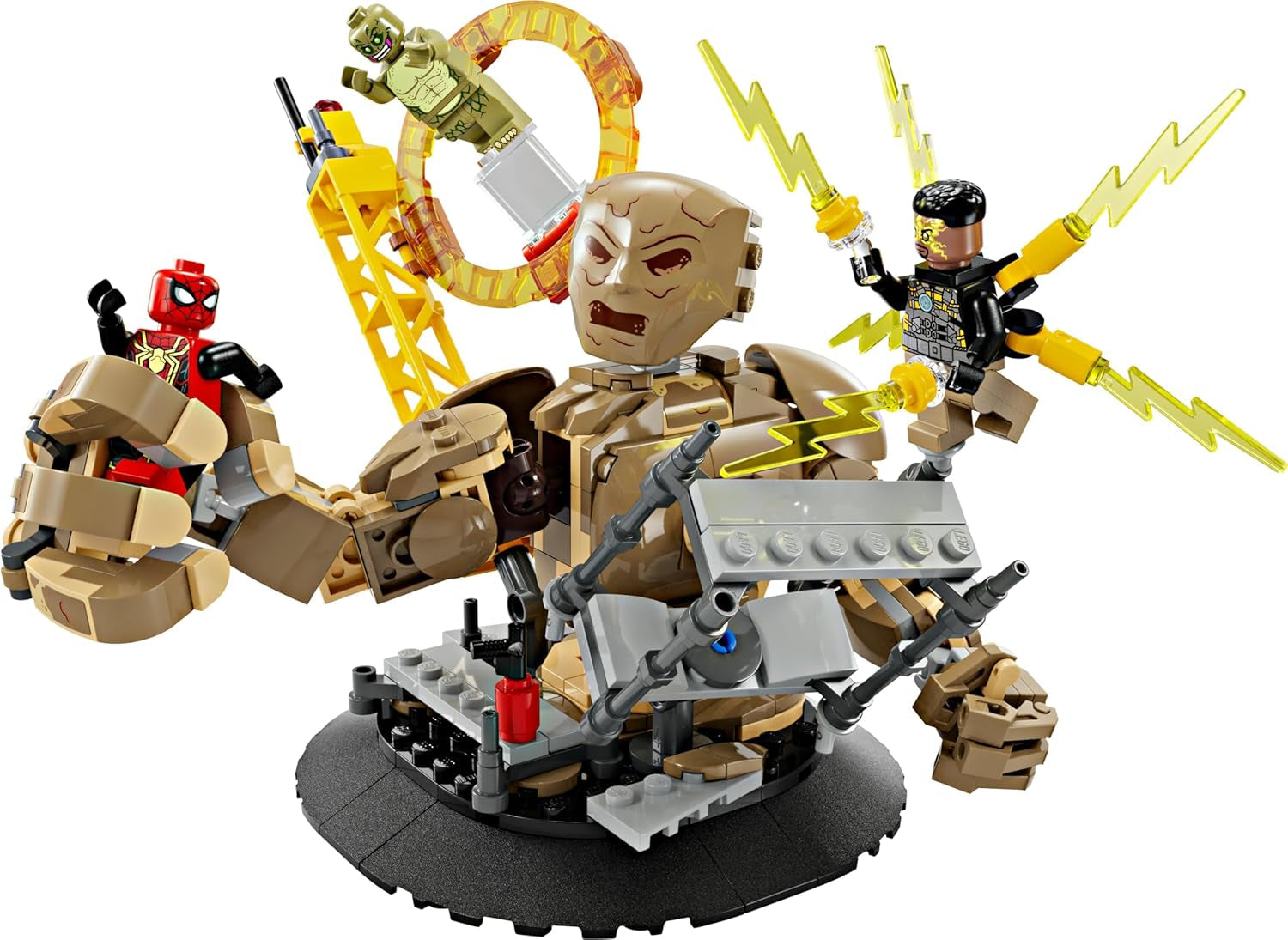 LEGO Marvel Spider-Man vs. Hračka Sandman: Showdown Superhrdina s figurkami včetně ještěrky a elektro Hračka na hraní rolí Dárek pro akční nadšence pro chlapce a dívky 76280 Stavebnice Besuche den LEGO-Store