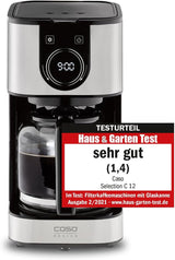 Kávovar CASO Selection C 10 Thermo Design – Nerezové pouzdro, 1,2l izotermická karafa (10 šálků), dotykové ovládání a časovač, funkce Aroma PLUS, permanentní filtr, filtr proti odkapávání