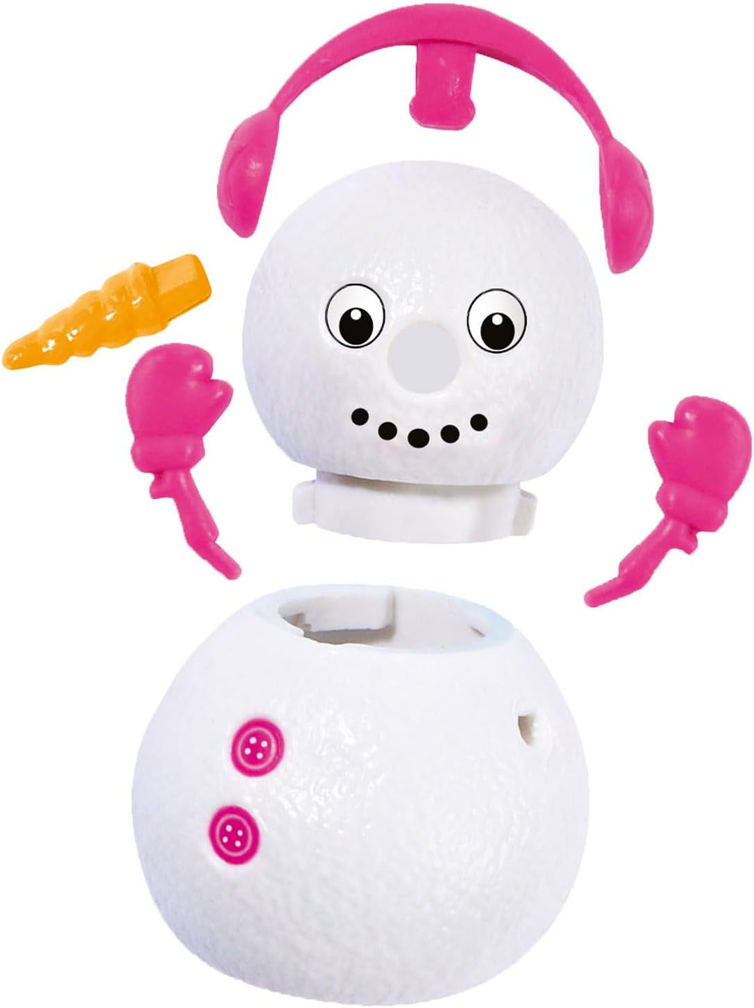 Simba 105733646 - Evi Love Snow, panenka v roztomilé sněhové kombinéze se sestavitelným sněhulákem, 12 cm, věk 3+
