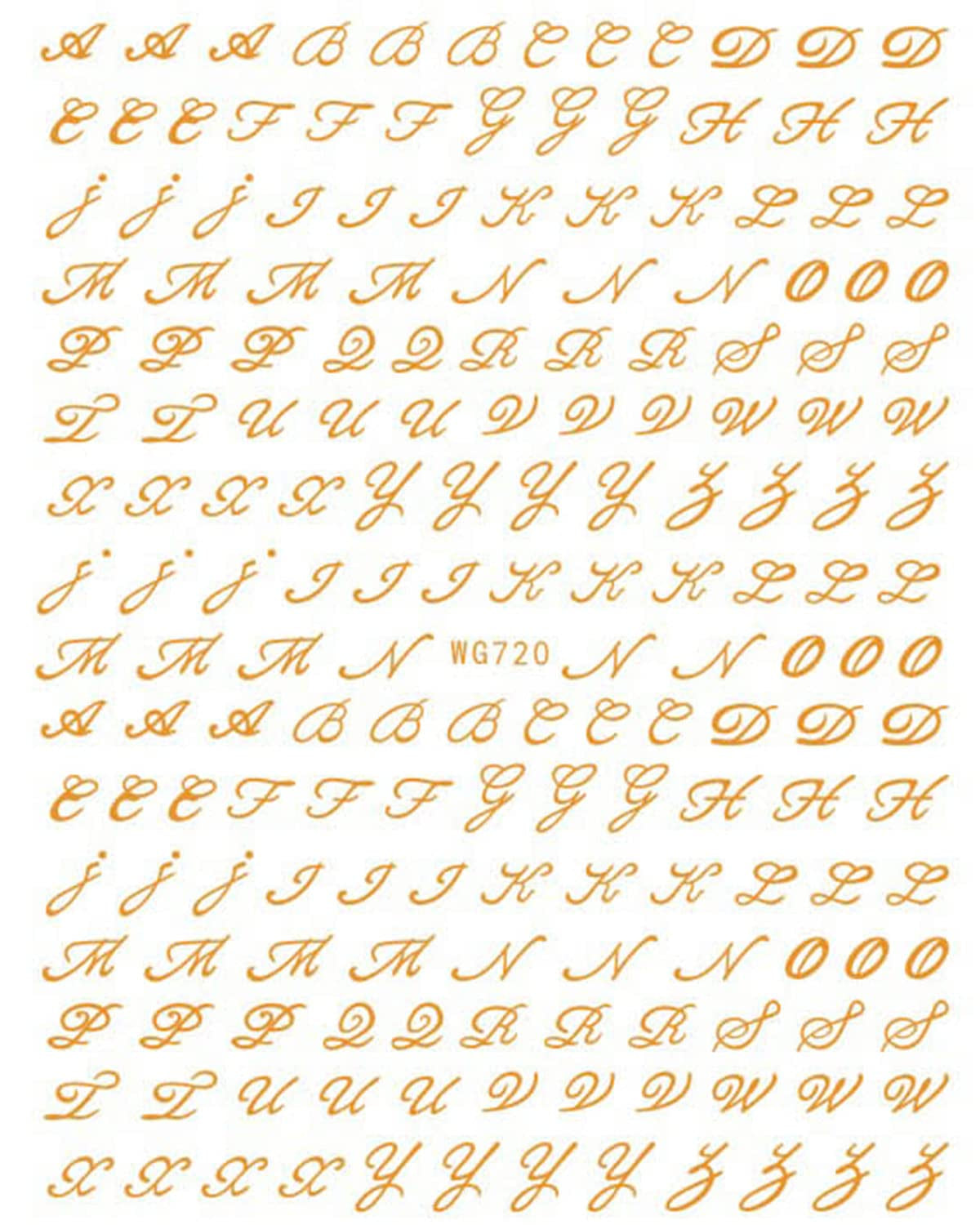 6 Blatt Nagelsticker Alte Alphabetzahlen Nagelaufkleber Selbtklebend Alte Briefe Nail Art Sticker Dekoration Nageldesign Zubehör