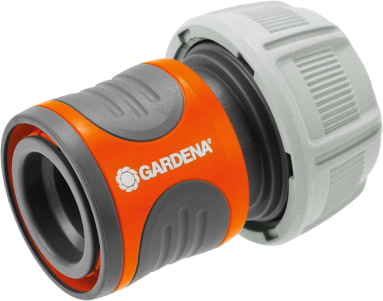 Gardena 13 mm (1/2 palce) a 15 mm (5/8 palce) Hadicová spojka: Násuvná spojka pro konec hadice, vybrání pro upnutí, snadná montáž, v krabici (18215-20)