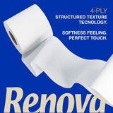 Toaletní papír Renova Renova Divine Perfection, 42 rolí, toaletní papír Premium, 4 vrstvy, ultra měkký, extra pevný, silný, měkký a savý, papír s certifikací Fsc, 4400G
