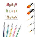Nagel Art Fineliner Pinsel[5 kusů],Nagel Art Liner Pinsel,Professionel Detail Pinselset,Nagellack Pinsel,Für Nail Art Design Painting Salon,Nageldesign Nagel Fußpflege