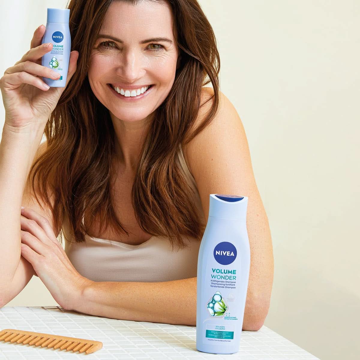 NIVEA Volume Wonder Posilující šampon, šampon pro objem, 50 ml Sprcha a koupel Naty Shop