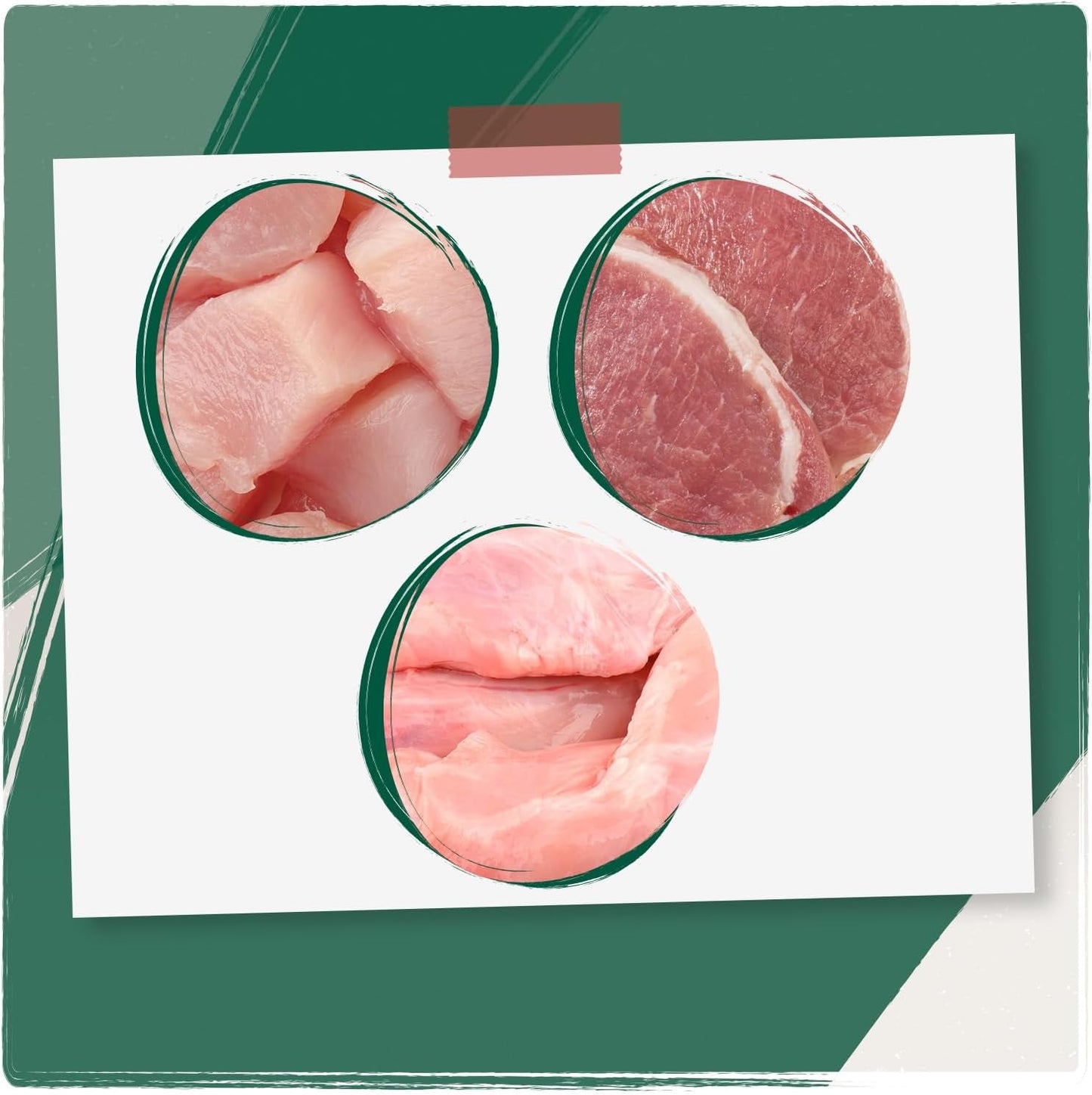 Venandi Animal - Premium Nassfutter für Katzen, Probierpakett I, Kuře, Pute, Rind, 6 x 200 g (6er Pack), getreidefrei und naturbelassen