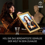 LEGO Art Mona Lisa, Sada pro dospělé, Obraz Leonarda Da Vinciho na zavěšení, Kreativní činnost pro muže a ženy, Dárek pro milovníky umění, Italské renesanční umění 31213 Stavebnice Besuche den LEGO-Store