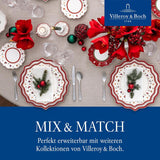 Villeroy & Boch - Toy's Delight Snídaňová sada pro 2, Lokomotiva, 6 kusů, Barevné, Vánoční, Sada nádobí s talíři, šálky a misky ke snídani, Vánoční nádobí, Prémiový porcelán