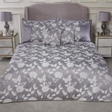 Emma Barclay Butterfly Meadow přikrývka na postel King Size, 100% polyester, krémové přikrývky a přikrývky Naty Shop Silver Super King