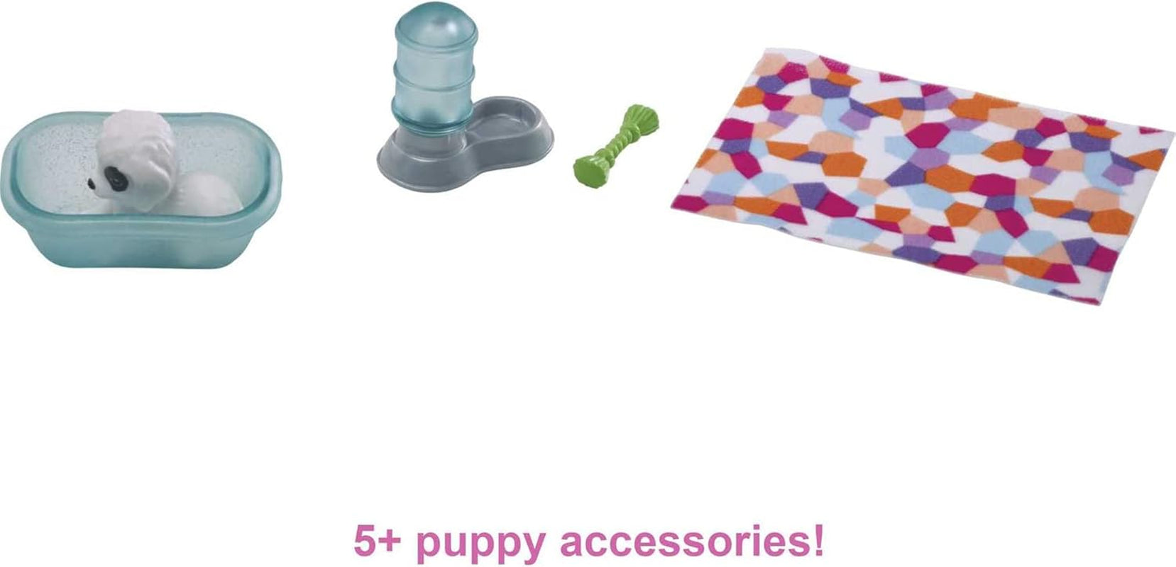 Barbie GRG78 - Mini set se 2 pejsky, boudou a doplňky, dárek pro děti od 3 do 7 let Naty Shop Dolls