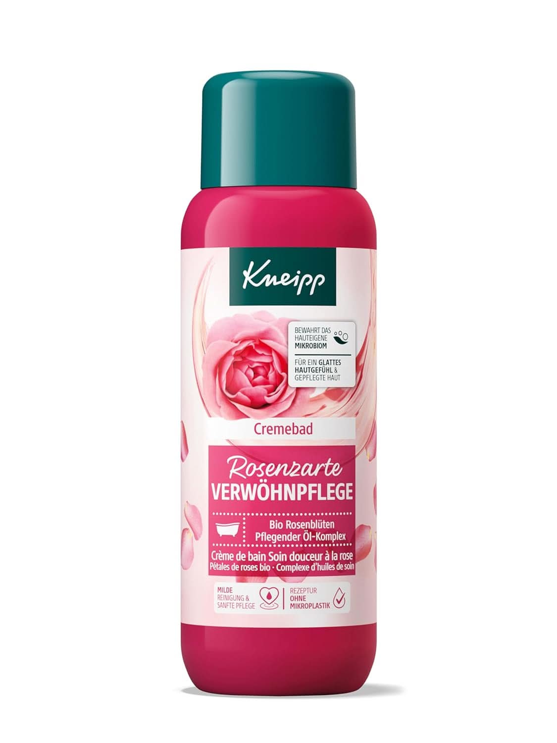 Kneipp, přísada do koupele s vysoce kvalitním extraktem z bio květů růže a komplexem vyživujících olejů, 400 ml Sprcha a koupel Naty Shop