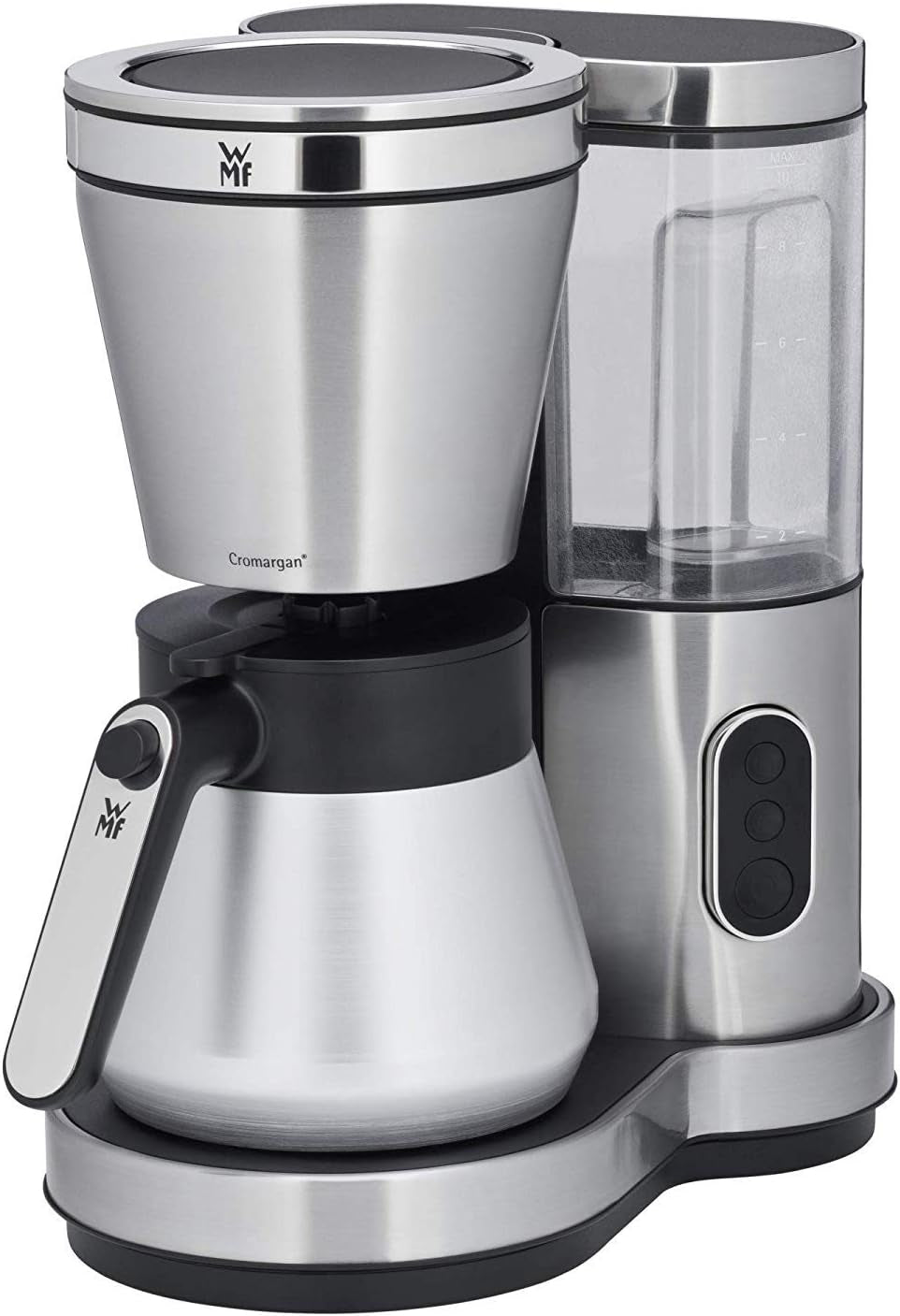 Espresso WMF Bueno se skleněnou karafou, filtrovaná káva, 10 šálků, tlačítko zapnutí/vypnutí, systém proti odkapávání, oscilační filtr, automatické zastavení, topná deska, 1000W