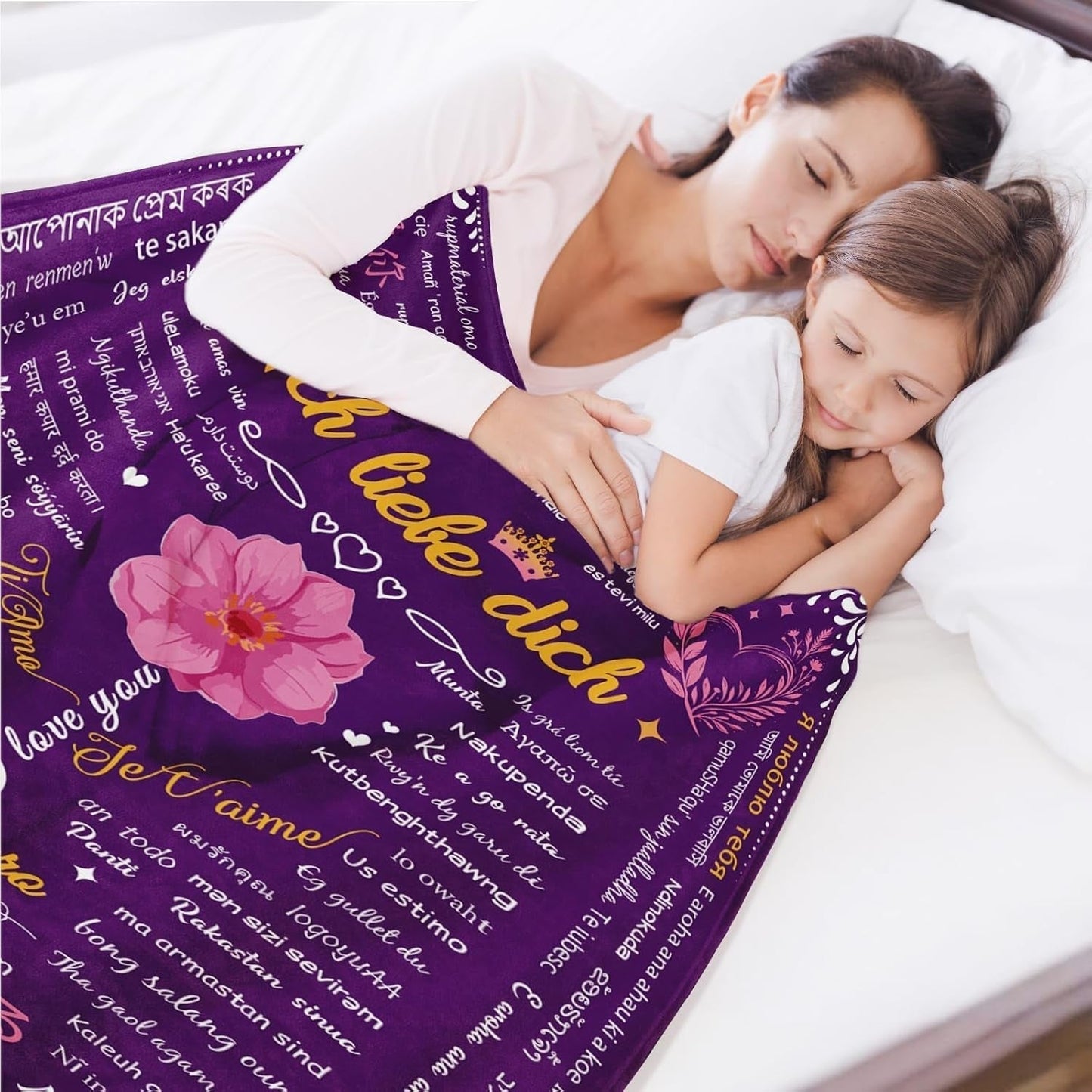 Dárky pro mámu, Dárek k výročí pro páry, Besond Women, Manžele Sestry a Matky, Zabezpečení Ideální pro Den matek, Valentýna a Vánoce 50"X60" Postele a přikrývky Yasrlvun