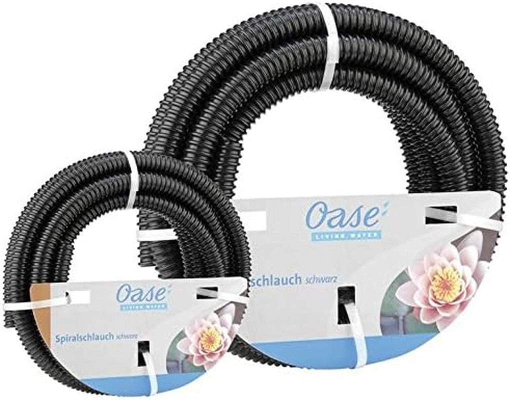 Oase Spiral Hose 57529 (Ø 19 mm), 5m - Vysoce kvalitní jezírková hadice na zahradu a jezírko, flexibilní hadice na vodu, lze použít jako sací hadice, hadice čerpadla, černá