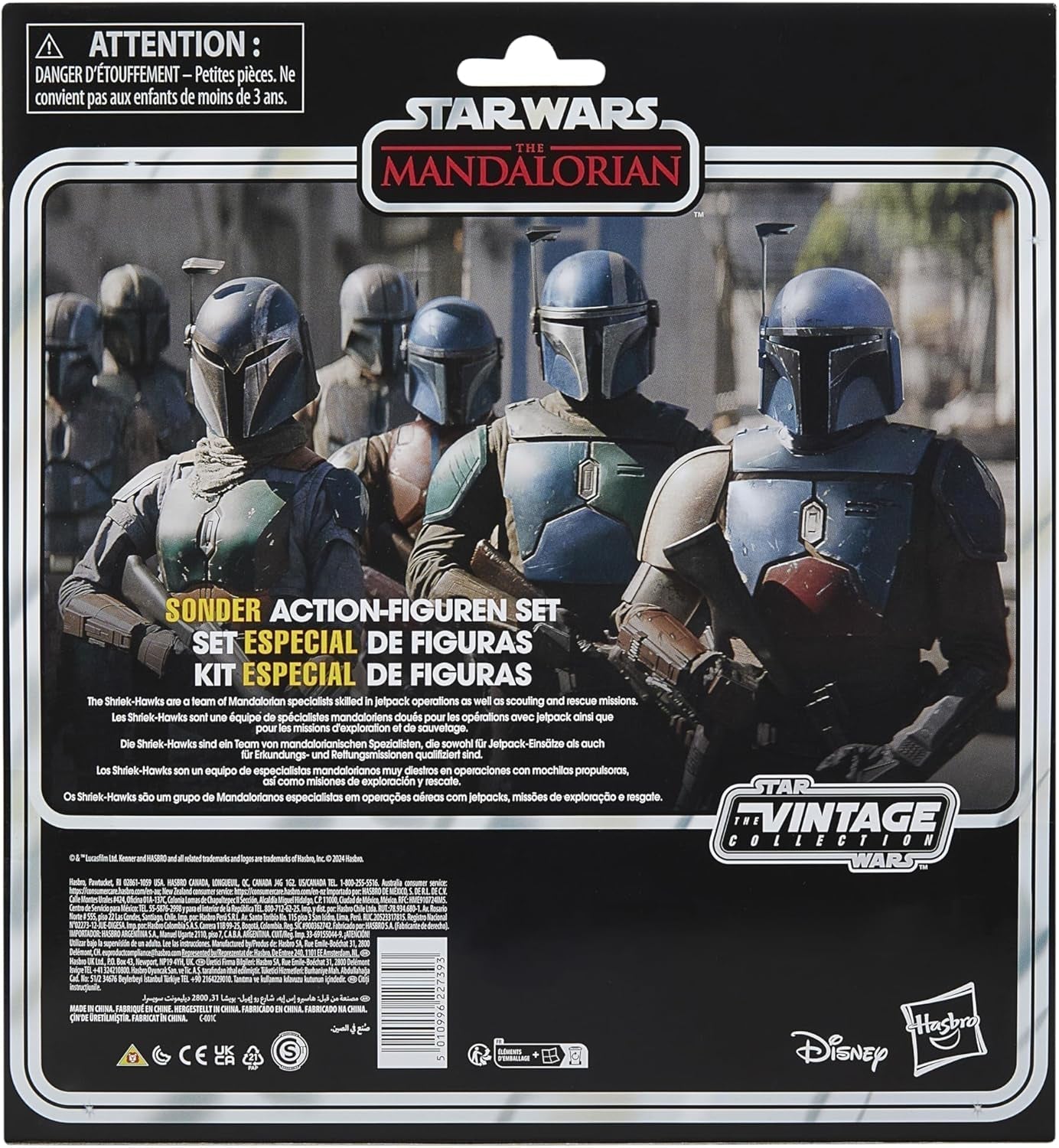 Star Wars Vintage kolekce Mandalorian Shriek-Hawk, 4 balení Mandalorian, Měřítko 9,5 cm Akční figurky Naty Shop