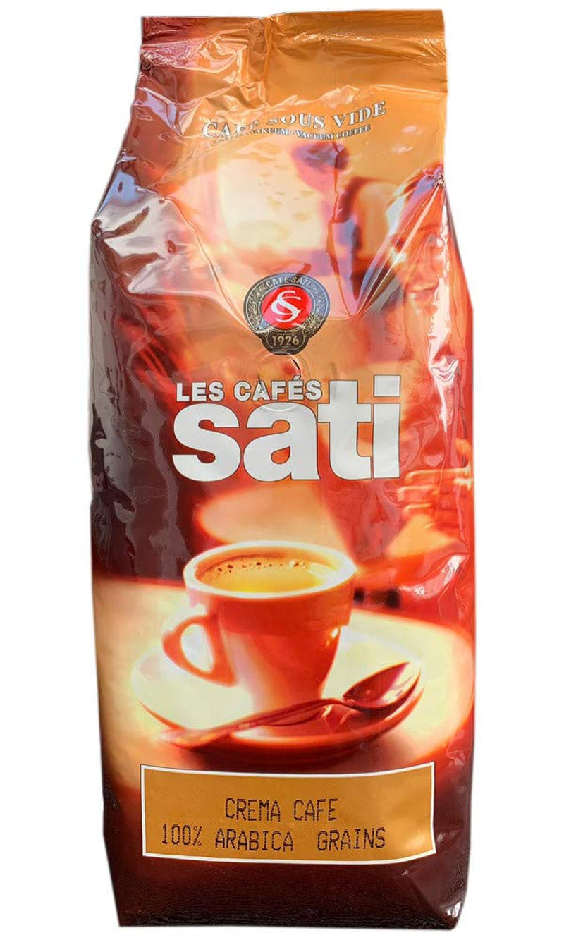 Café Sati Crema 100% Arabica - Kávová zrna pro plně automatické kávovary
