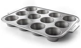 Kitchenaid hliníkové plechy na pečení Plech na muffiny Nepřilnavý do trouby Vhodné do myčky na nádobí Šedé Naty Shop pekáče a plechy