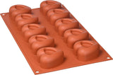 Silikomart 20.036.00.0060 SF 036, Kuchyňské srdce Naty Shop M (48 x 54 mm, hloubka 27 mm. Objem: 10 x 45 ml) 10 x Srdce se zářezem