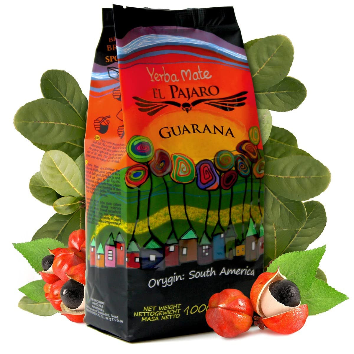 Guarana 1000 g | Mate čaj z Paraguaye | Silný, s catuavou, guaranovým práškem, limetkou | Extra silná, povzbuzující, vysoká stimulace