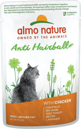 Almo Nature Functional - Kuličky proti srsti - Mokré krmivo pro dospělé a dospělé kočky - se štěňaty - Bojuje proti tvorbě chlupů - 70 g (balení 30 ks)