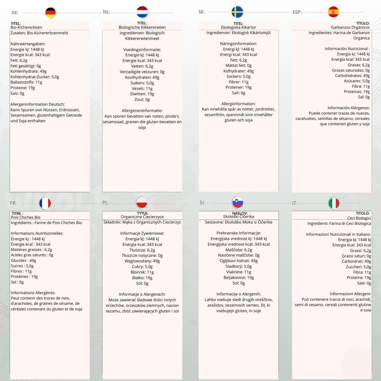 Wholefood Earth bio cizrna 3 kg | Bez GMO | Vegan | Bohaté na vlákninu | Bohaté na bílkoviny | Certifikované organické