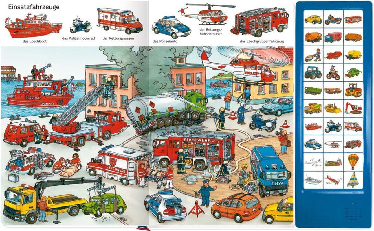 Tolik zvuků vozidla: 30 zvuků (hledat obrázky - najít slova) Bebe Naty Shop Toys
