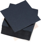 - Papírové ubrousky Tex Touch - Černé - Ubrousky s certifikací Fsc® - Recyklovatelné a biologicky rozložitelné - Sada 40 velkých černých ubrousků 38 X 38 Cm