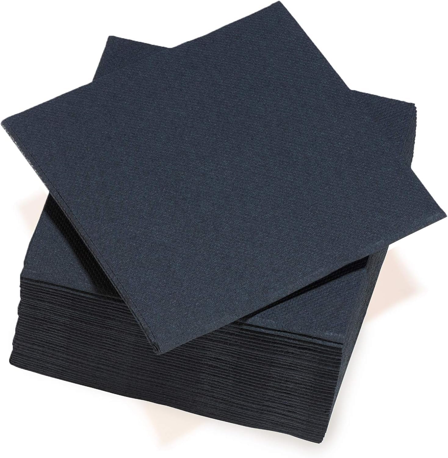 - Papírové ubrousky Tex Touch - Černé - Ubrousky s certifikací Fsc® - Recyklovatelné a biologicky rozložitelné - Sada 40 velkých černých ubrousků 38 X 38 Cm
