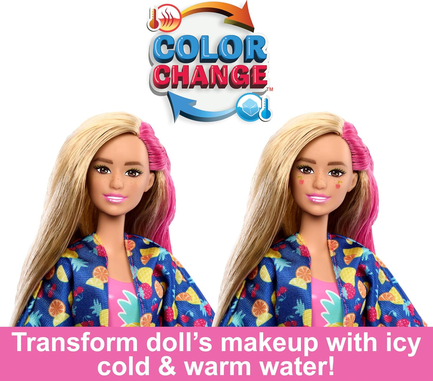 Dárková sada BARBIE Pop Reveal Rise & Surprise – 15+ překvapení včetně 1 panenky Barbie, plážových doplňků pro hravou a ovocnou zábavu pro děti od 3 let, 57 HRK