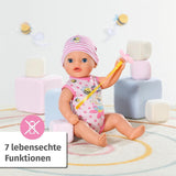 BABY Born Lena (Little Baby Girl) 36cm, 7funkční panenka pro děti od 1 roku, funguje bez baterie, velká panenka 36cm Dolls Naty Shop