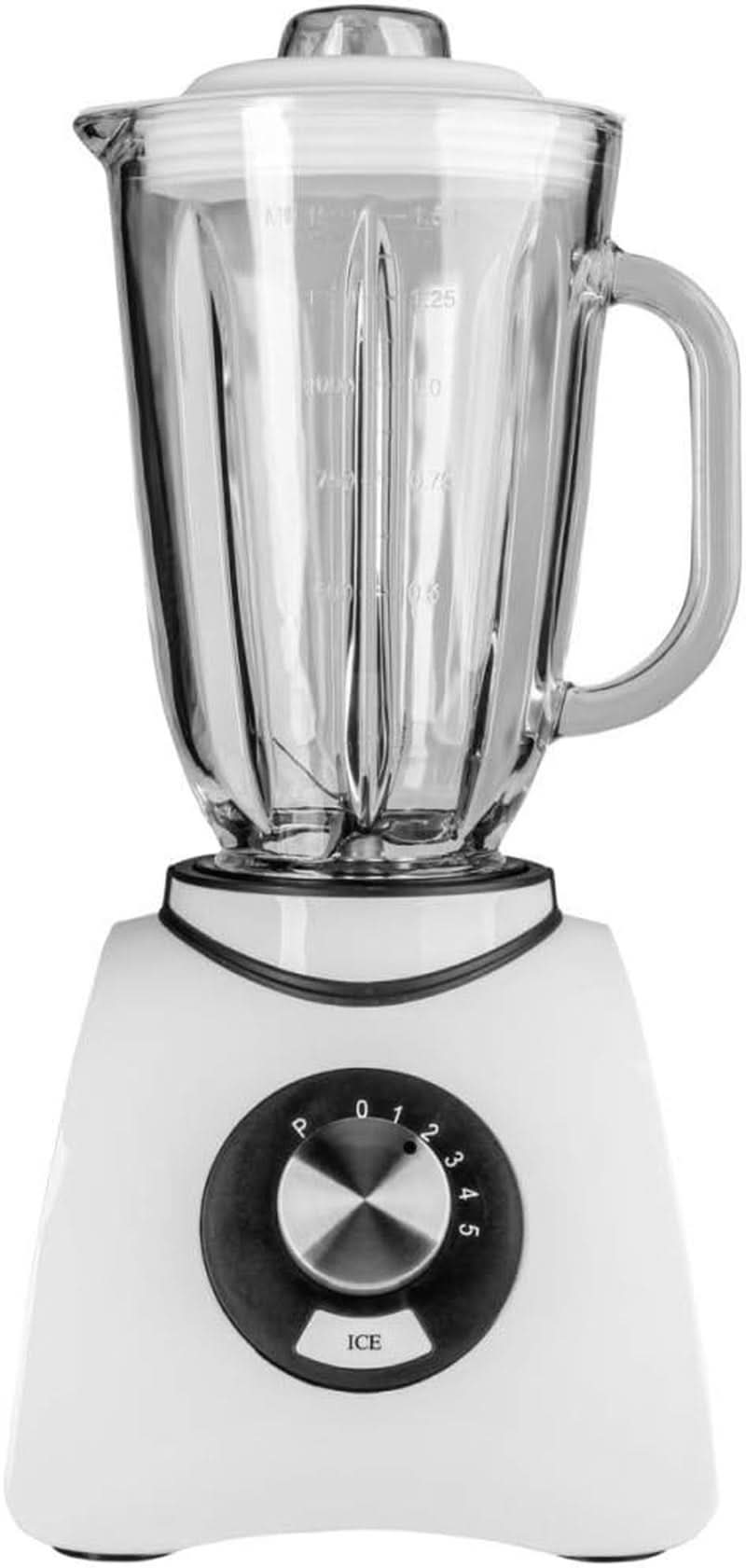 Gastroback 40898 Vital Basic, Mit Integrierter Ice-Crush Funktion, Leistungsstarker 600 W motorový mixér, Kunststoff, 1,5 litru, Weiß Kitchen Naty Shop