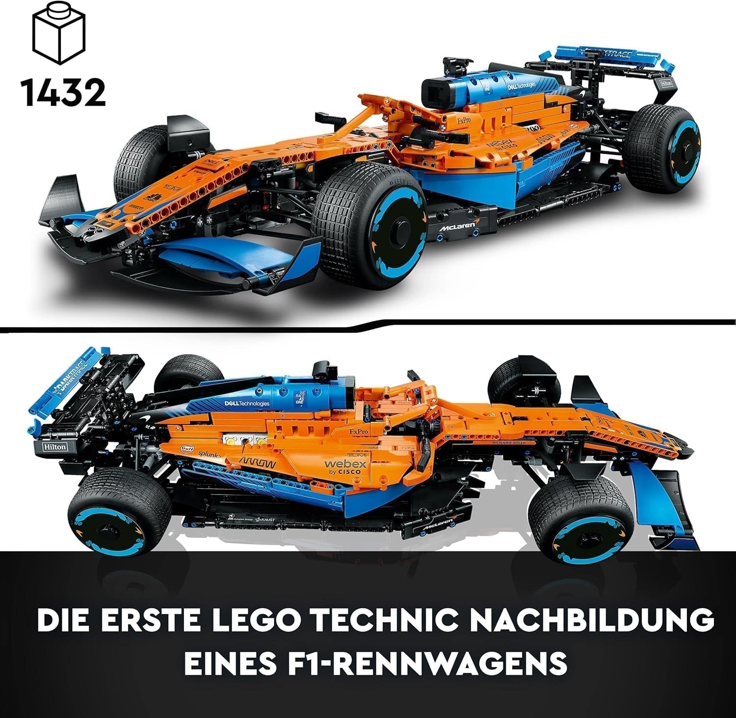 Lego Technic Mclaren závodní auto Formule 1 - Model F1 pro dospělé s motorem V6 a řízením - Dárek pro fanoušky motoristického sportu a sběratele - 42141 Stavebnice Besuche den LEGO-Store