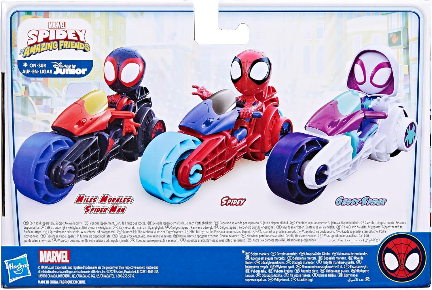 SPIDEY a JEHO ÚŽASNÍ PŘÁTELÉ Hračka na motorku Marvel Spidey pro chlapce a dívky od 3 let Akční figurky Naty Shop