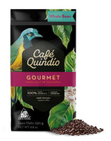 Cafe Quindio Gourmet - Speciální káva - 100% kávová zrna Arabica, Kolumbie, 250 g - ideální pro portafiltrační stroje, plně automatické stroje, filtrovanou kávu nebo French press