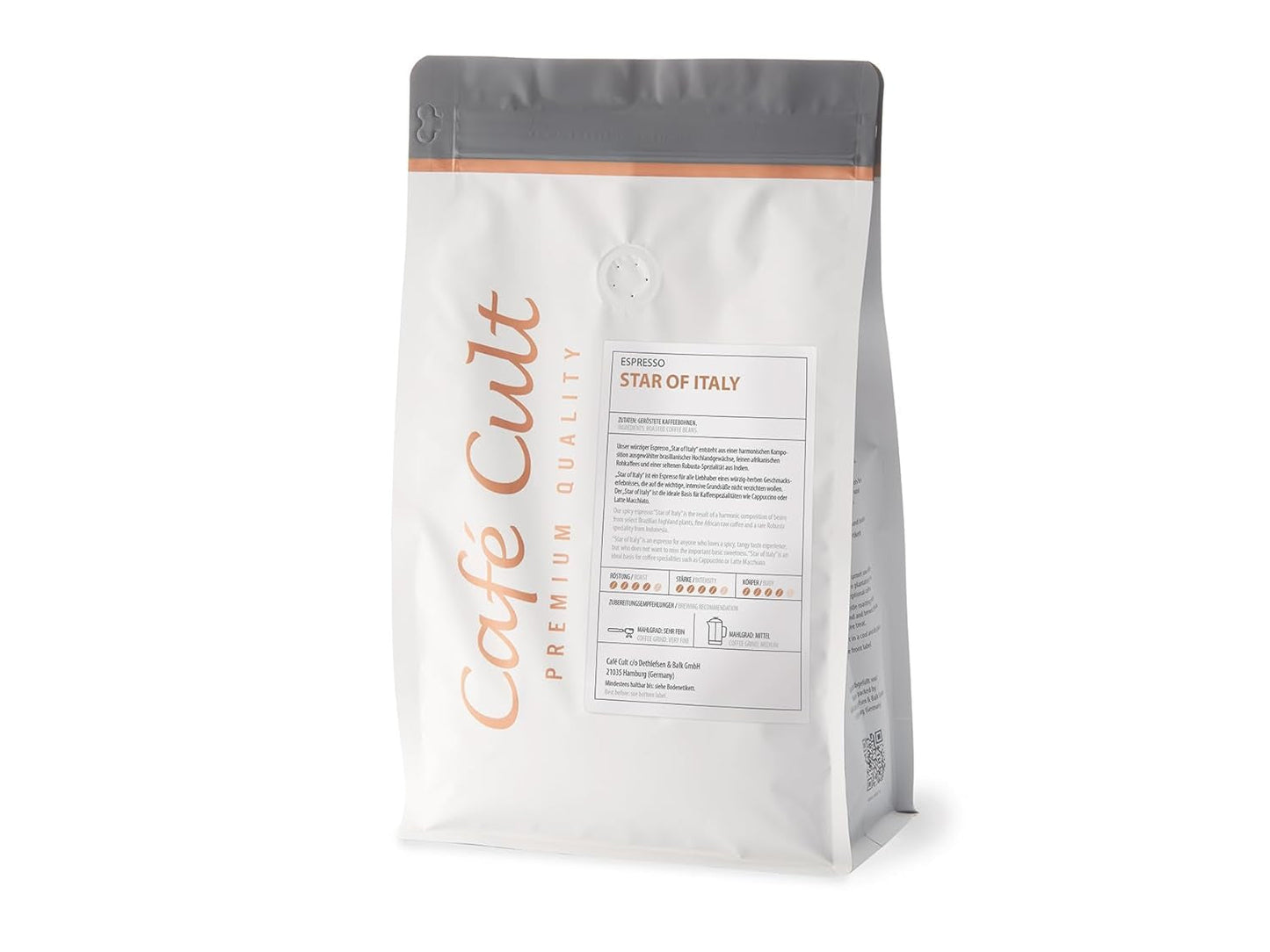 Cafe Cult - Espresso - Hvězda Itálie - 1KG - Kávová zrna