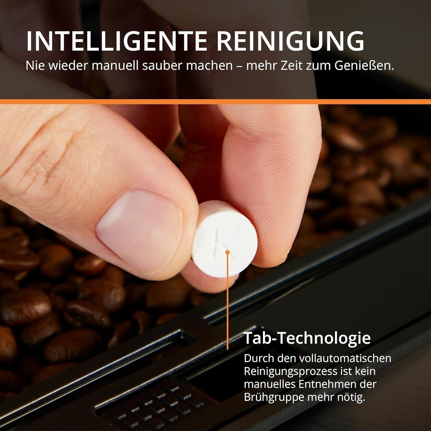 Automatický espresso kávovar KRUPS Arabica Picto, kompaktní design, snadné ovládání, intuitivní nastavitelné otočné ovládání, napěňovač mléka, funkce 2 šálků, kávovar, černý, EA810870