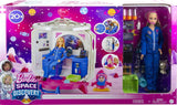 Barbie GXF27 - Vesmírná stanice Vesmírné dobrodružství, Vesmírná panenka, štěně, Pracovní stanice, Vesmírné scény, 20 doplňků, Dárková hračka pro děti od 3 let