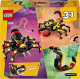 LEGO Creator 3V1 Divoká zvířata: Pavouk s překvapením - hračka k přestavbě na figurku škorpióna nebo hada - stavebnice se 3 modely - dárek pro chlapce a dívky od 7 let 31159 Stavebnice Besuche den LEGO-Store