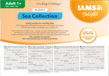 IAMS Delights Sea Collection Katzenfutter Nass - Multipack mit Fisch Sorten (Lachs, Thunfisch, Makreel, Seefisch) v omáčce, Nassfutter für Katzen od 1 Jahr, 12 x 85 g