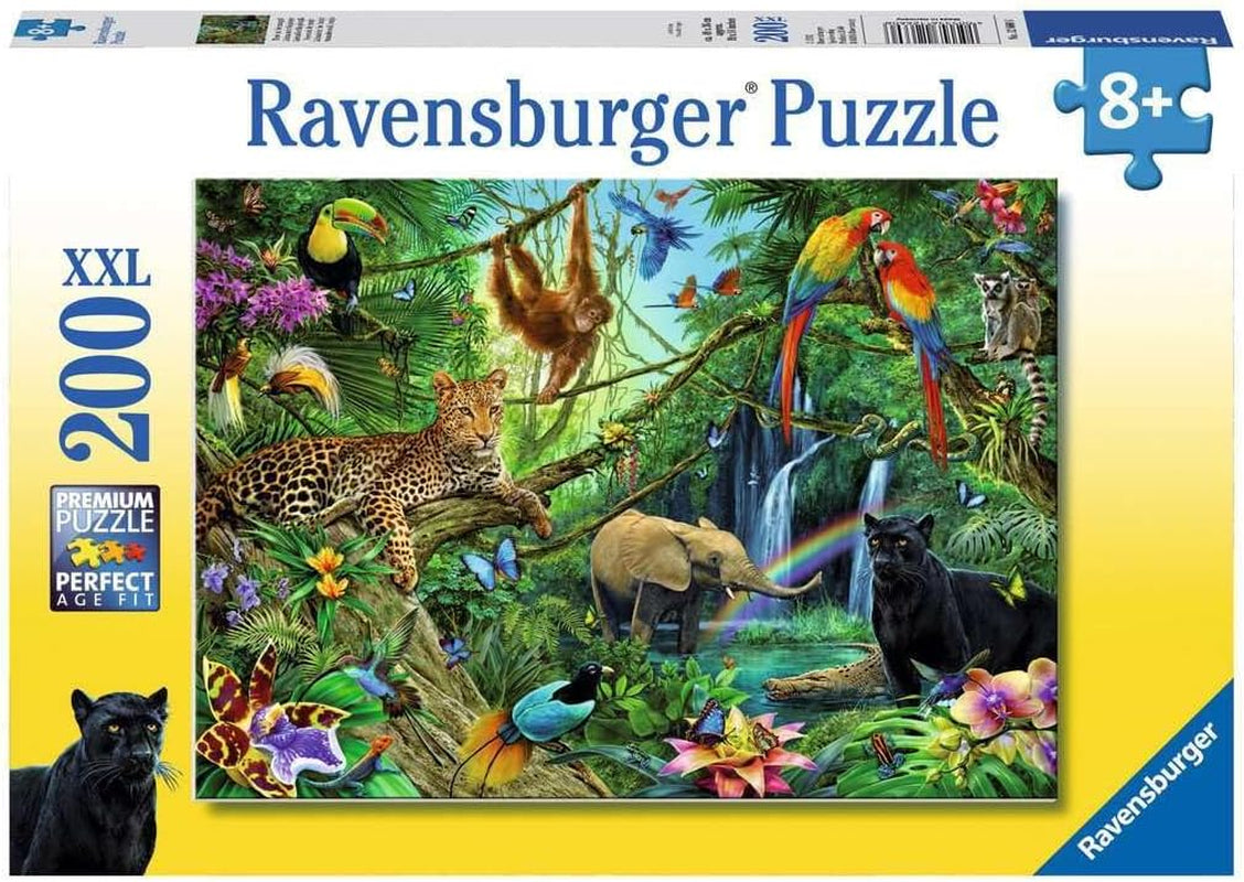 Puzzle Ravensburger pro děti - 12660 Zvířátka v džungli - Puzzle zvířátka pro děti od 8 let s 200 dílky ve formátu Xxl Puzzle Naty Shop Výchozí název