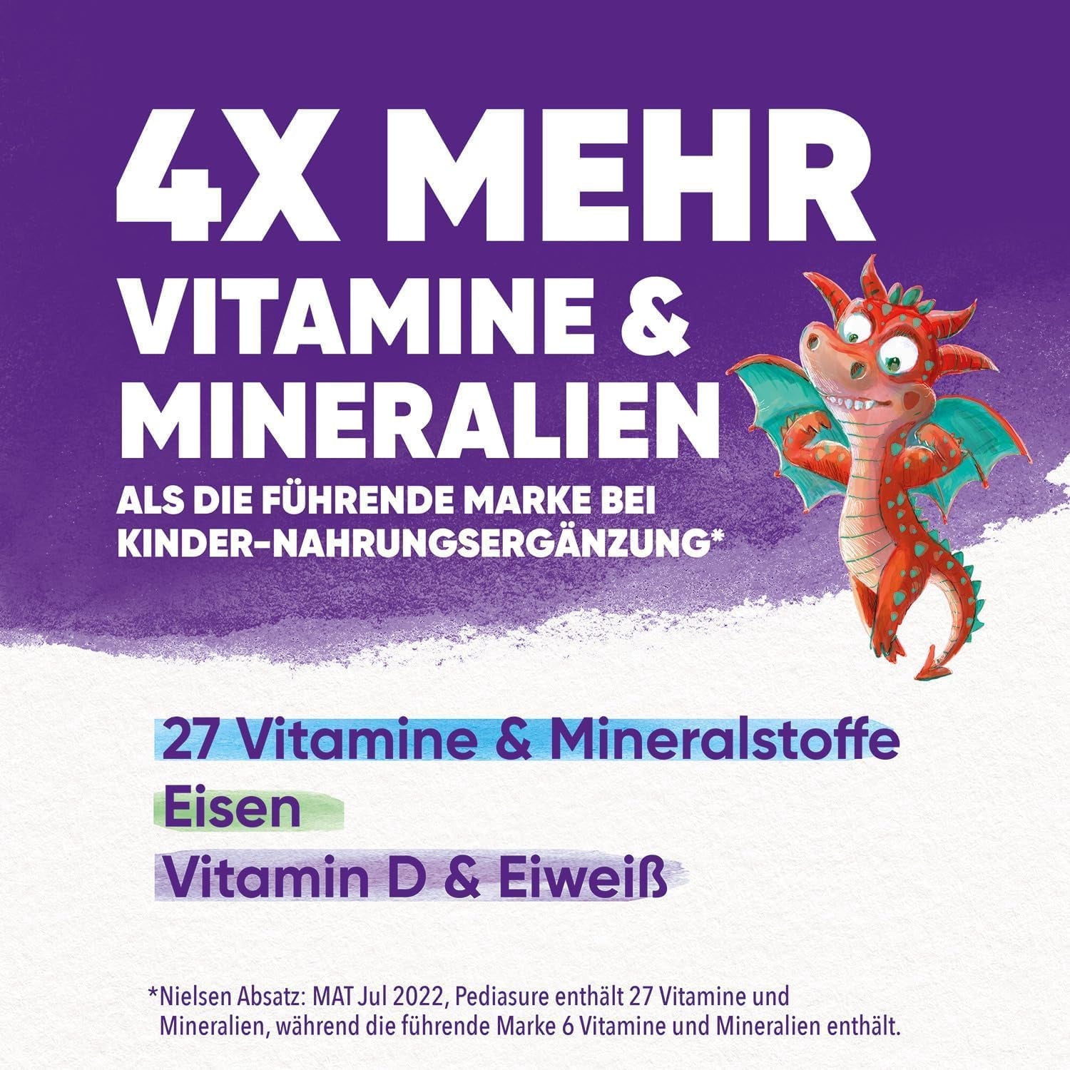 Pediasure Dragon's Power, Doplněk výživy pro děti od 1 roku, 27 vitamínů a minerálů Naty Shop