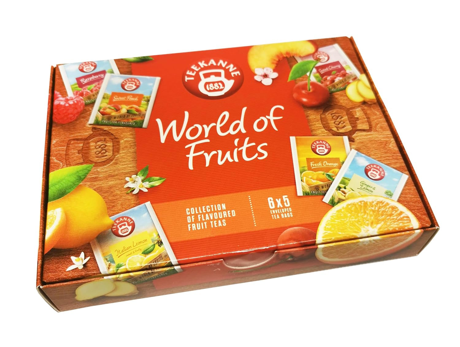 Teekanne World of Fruits (NOVÁ EDICE) - Krabice s výběrem ovocných čajů - 6 příchutí * 5 čajových sáčků
