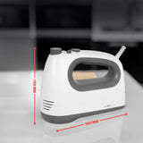 Mixér Clatronic | Kraftvoller 400W motor | Ruční mixér | Turbostufe & 5 Geschwindigkeitsstufen | Ruční mixér | Spülmaschinengeeignete Edelstahlquirle Und -Knethaken | HM 3775 Kitchen Naty Shop