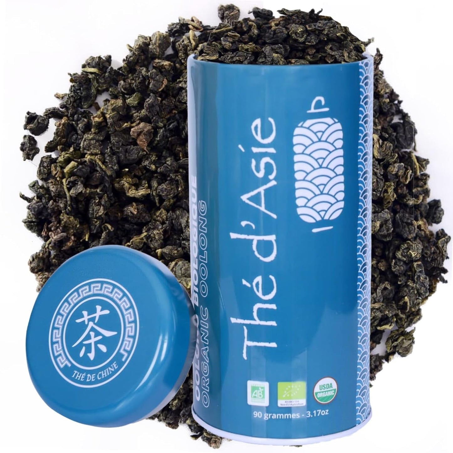Khla - Bio Oolong Tea 100 G - Modrý čaj - Přírodní sypaný čaj - Organický asijský čaj - Sypaný a řezaný - Bylinný a louhovaný čaj - Z Číny